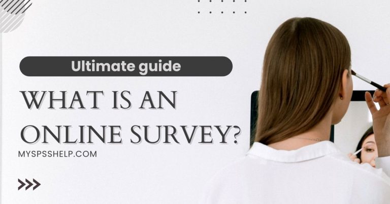 A graphical representation of online survey data and statistical analysis with SPSS.