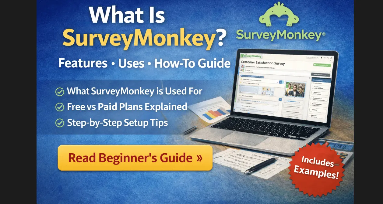 What is SurveyMonkey beginner guide with features, uses, pricing, and step by step survey setup