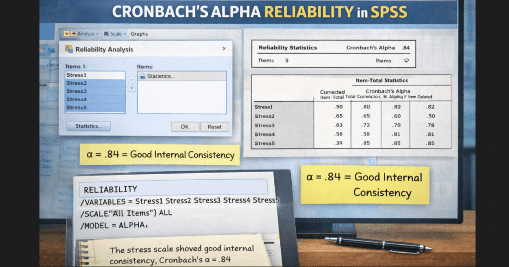 How to Calculate and Interpret Cronbach’s Alpha in SPSS