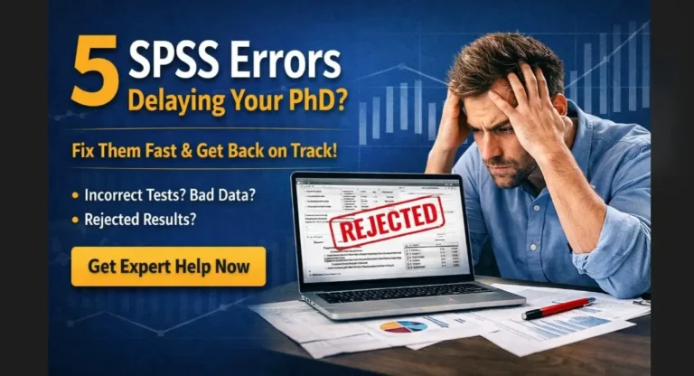 SPSS errors delaying PhD graduation with stressed student facing rejected analysis and expert help solution
