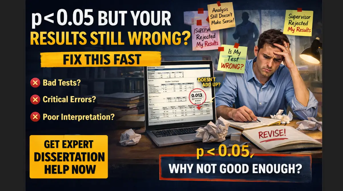 p value less than 0.05 but results still wrong SPSS analysis help for dissertation students