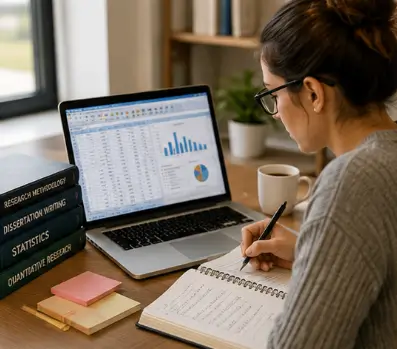 Expert SPSS dissertation data analysis for Master's and PhD students with statistical testing, data cleaning, results interpretation and online research support worldwide.