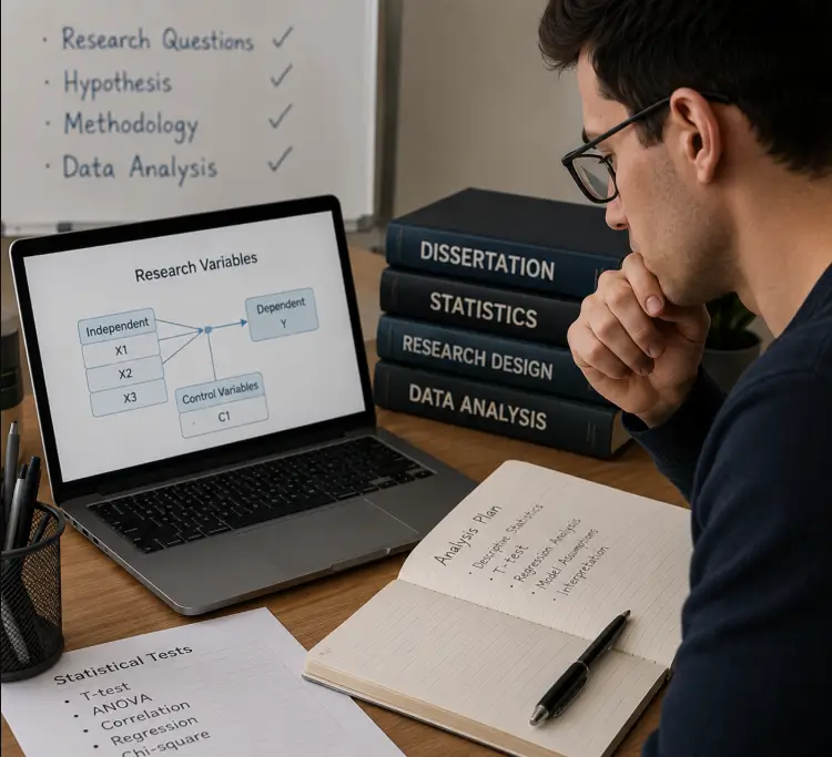 Dissertation statistics help with statistical test selection, research variables and SPSS analysis for Master's and PhD students worldwide.